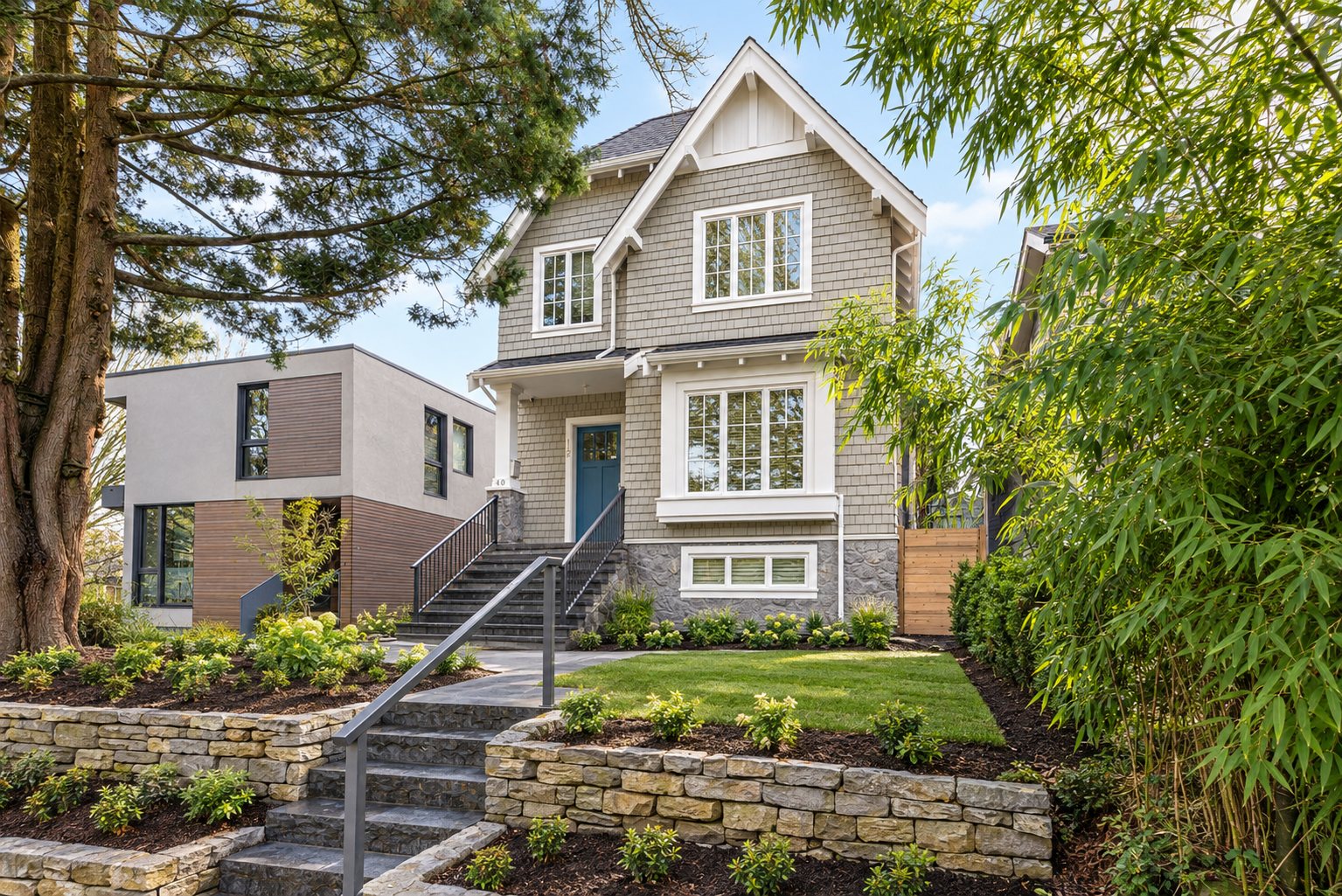 Cambie custom residence front exterior