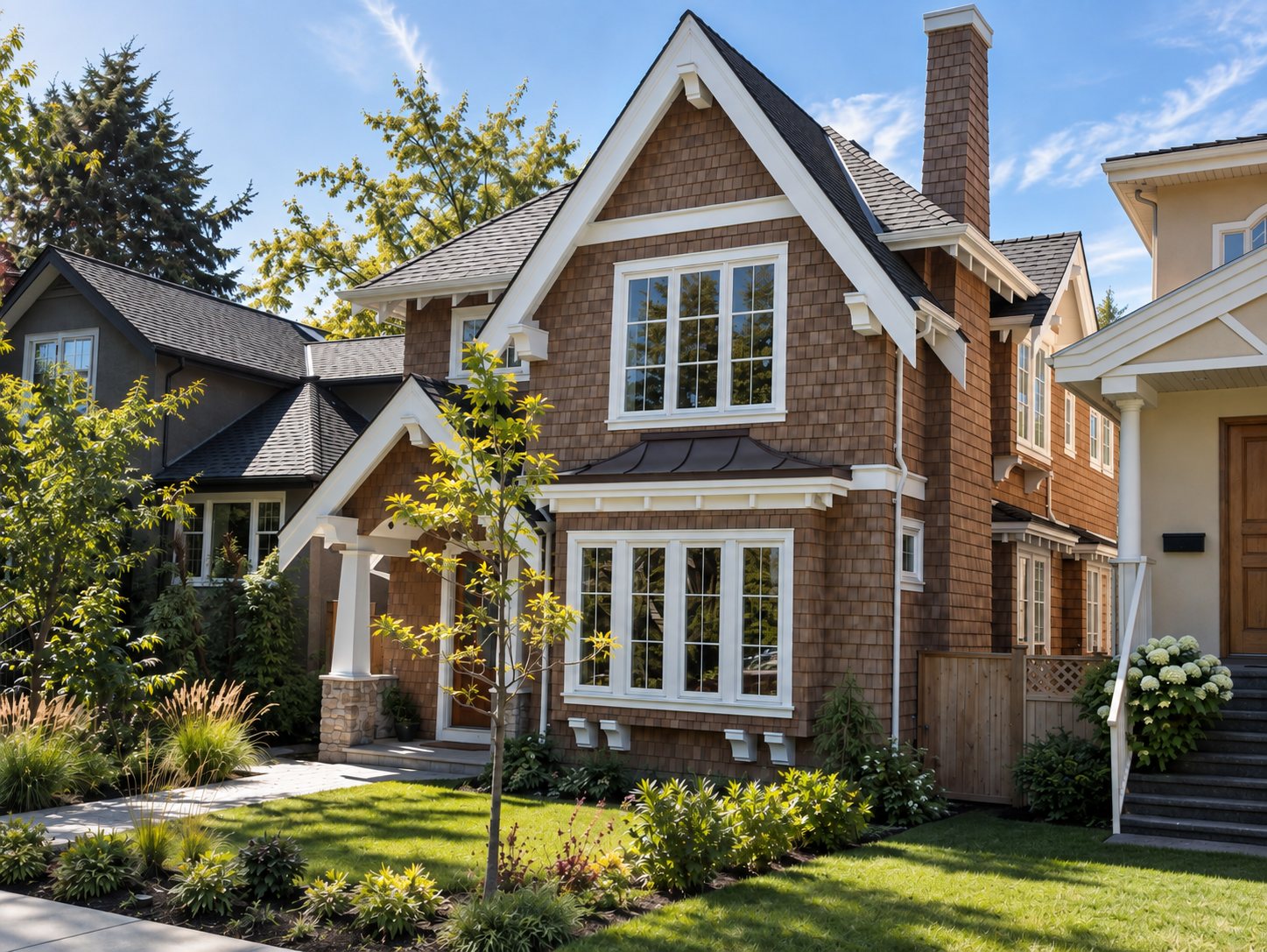 Craftsman-style residence exterior, Point Grey