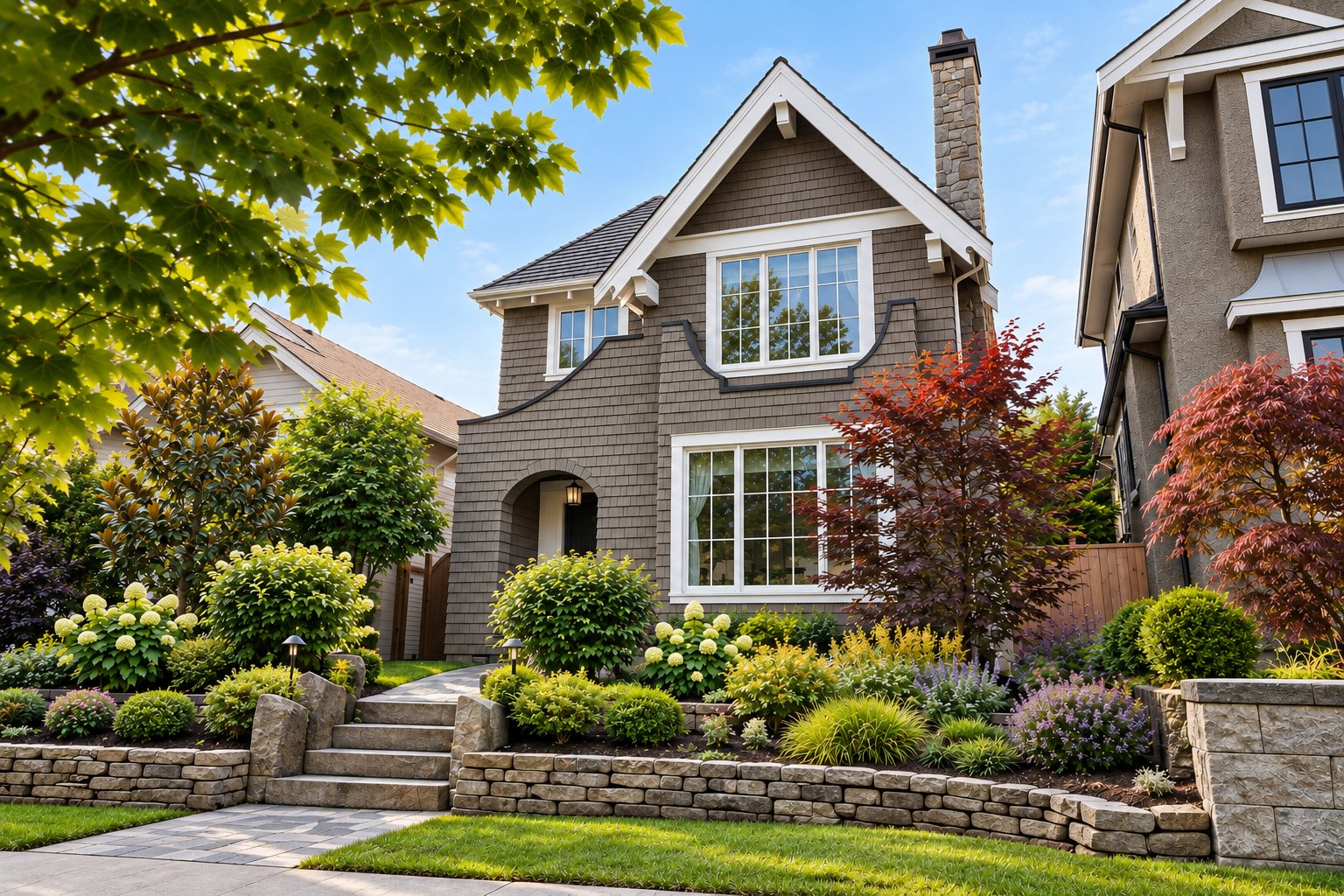 Point Grey Traditional Residence front elevation